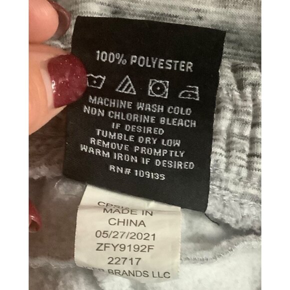 NBA Heather Gray Jogger Sweatpants XL (18-20) Youth Elastic Waist Drawstring - Picture 4 of 6